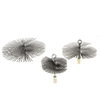 Hot Selling Customizable Round Flat Wire Brush for House Chimney Boiler Spin Cleaning