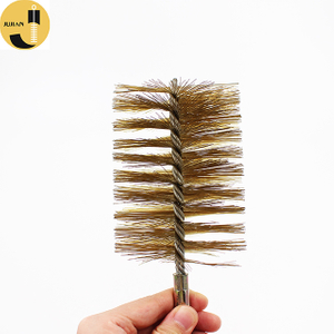 Hot Sale Round Brass Wire Fireplace Flue Cleaning Tool Brush Available Wholesale
