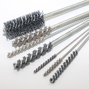 Steel Bristles, Double Stem Double Spiral Power Tube Brush