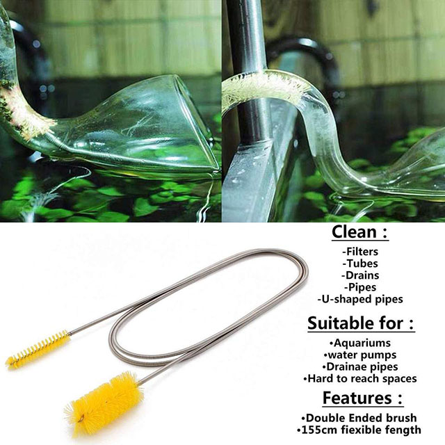 Strength Supply Chimney Nylon Pipe Cleaning Brush, Aquarium Pipe Dirt Cleaning Brush