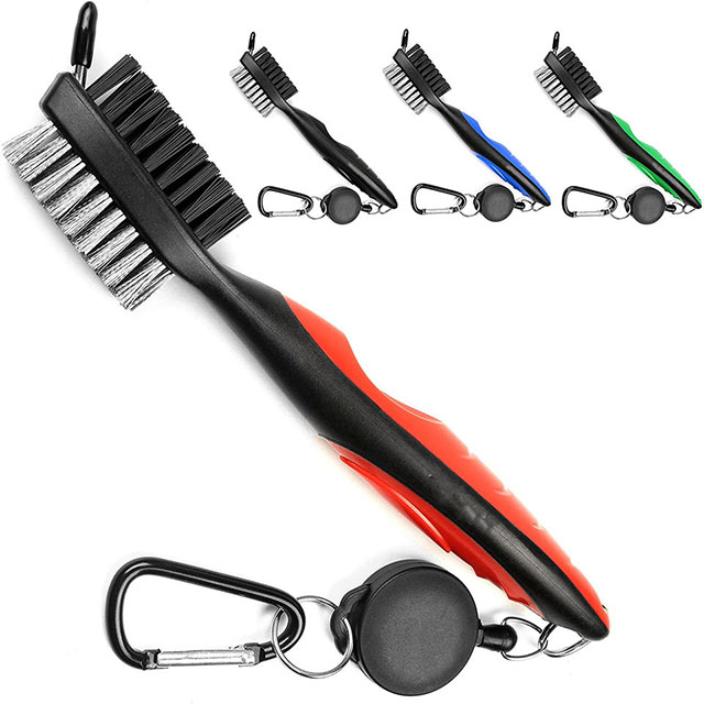 Factory Wholesale Club Cleaner Retractable Zipper Aluminum Golf Club Brush