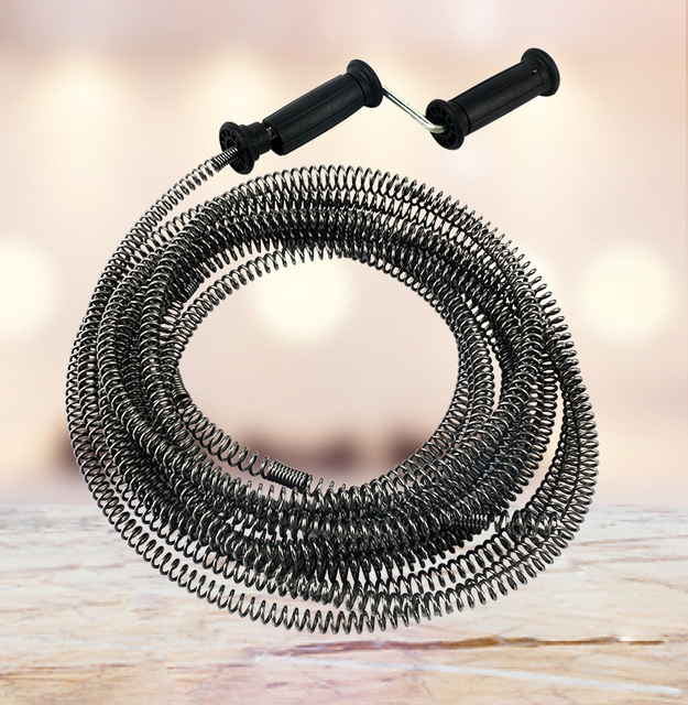 Drum Auger | Use Manually or Drill Powered - Auto Extend and Retract Plumbing Snake