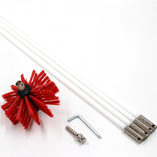 Hot Selling 16ft Power Drill Drive Spin Dryer Lint Cleaning Brush Kit Support Customization