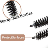 Factory Wholesale Wooden Handle Black Nylon Chimney Cleaning Brush, Can Be Extended