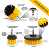 Strength Factory Custom Drill Brush Set for Bathroom Surface Cleaning Kit