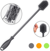 Bottle Cleaning Brush with Long Handle, 12.5" Water Bottle Cleaner for Baby Bottles, Hydro Flask, Sports Bottle, Vase, Glassware, Perfect for Smaller Diameter Bottle Openings