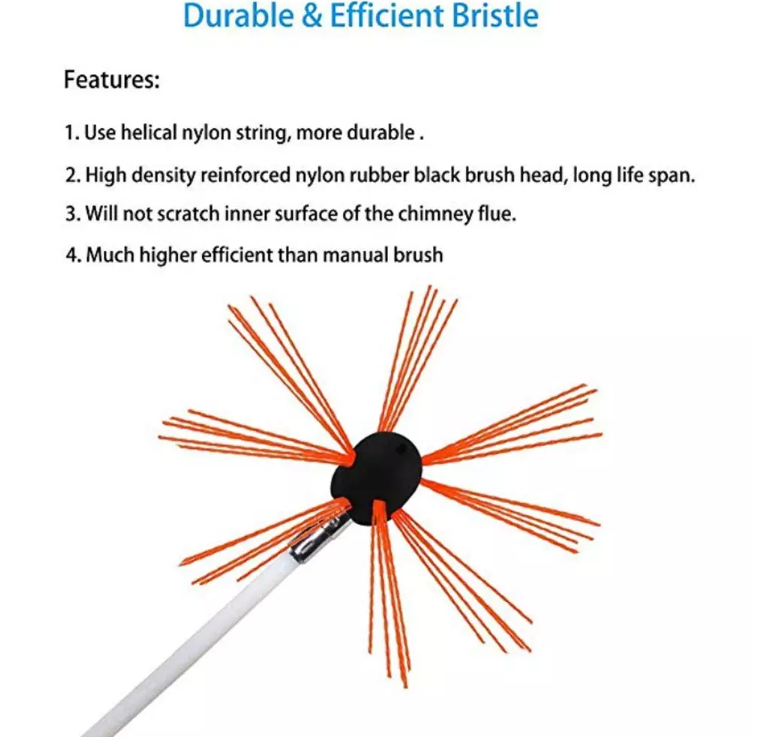 chimney cleaning brushes kit