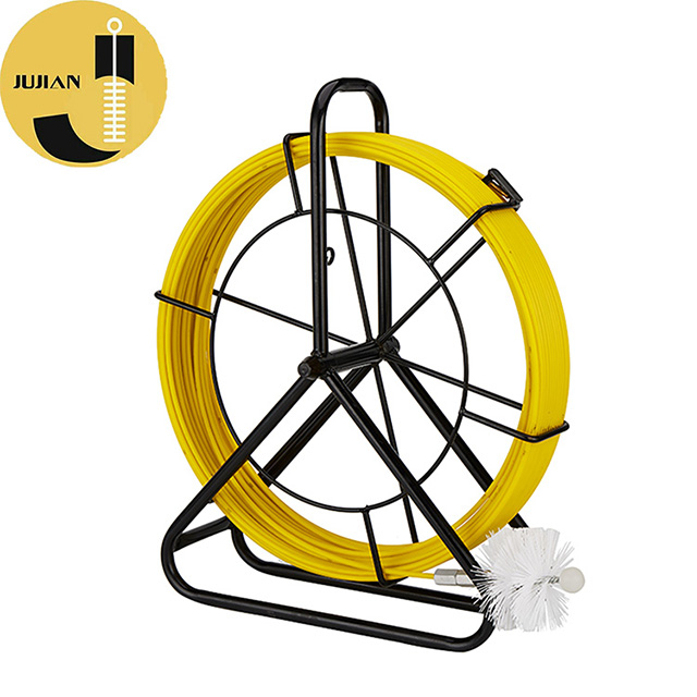Fish Tape 6mm 1/4'' Wire Cable Running Rod Fiberglass with 425FT Fiberglass Duct Rod