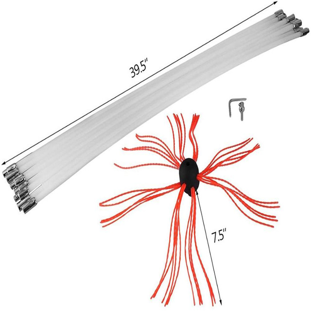 For Sale 20ft Fireplace Drill Rotary Brush Kit for Cleaning Dryer Vents