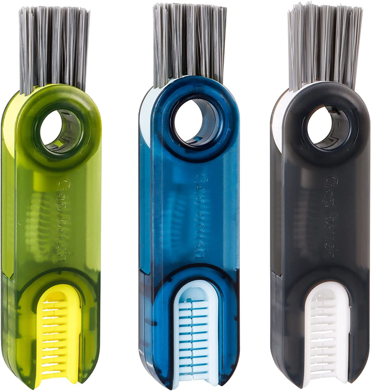 Bottle Cup Lid Detail Brush,Multi Functional Cleaning Brush, Multipurpose Bottle Gap Cleaner Brush Straw Cleaner Tools Mini Silicone Bottle Cup-Holder Cleaner,Multifunctional Cleaning Brush