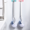  Bathroom Toilet Bowl Brush and Holder, Curved Design Toilet Brush for Deep Cleaning Under Rim, Best Toilet Brush Set, Easy Handy CompactToilet BowlCleaner Brush for Bathroom