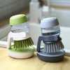 Soap Dispensing Palm Brush, Kitchen Brush for Dish Pot Pan Sink Cleaning,