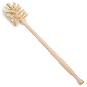 long handle wooden sisal bristles bottle brush cleaner