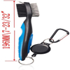 Factory Wholesale Club Cleaner Retractable Zipper Aluminum Golf Club Brush
