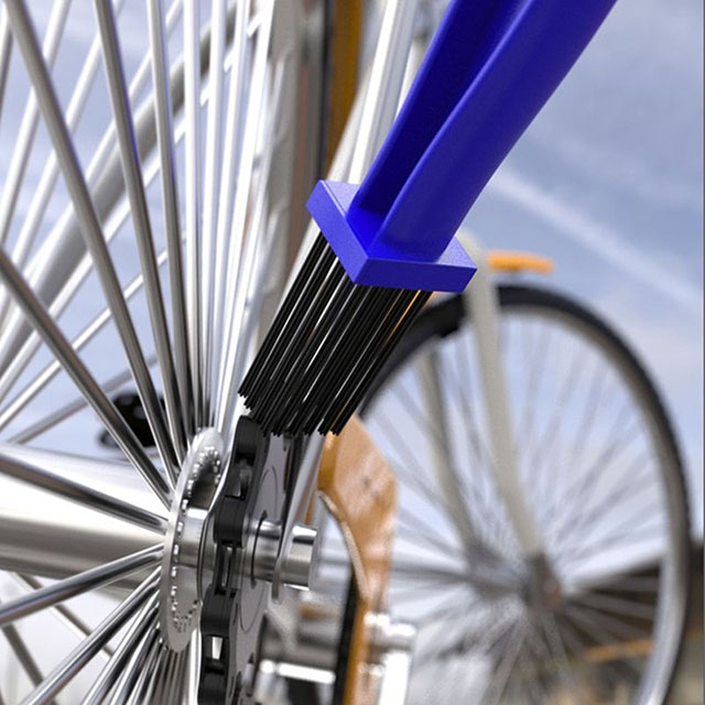 Factory Direct Sale Bicycle Double-ended Chain Cleaning Brush for Bicycle Chain Cleaning