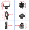 Drain Cleaner Combination Cutter Head Set Cutter Head for Dredging 7pcs 16mm Manganese Steel Drain Cleaner Machine Combination Cutter Head Set for Pipeline Dredging Machine