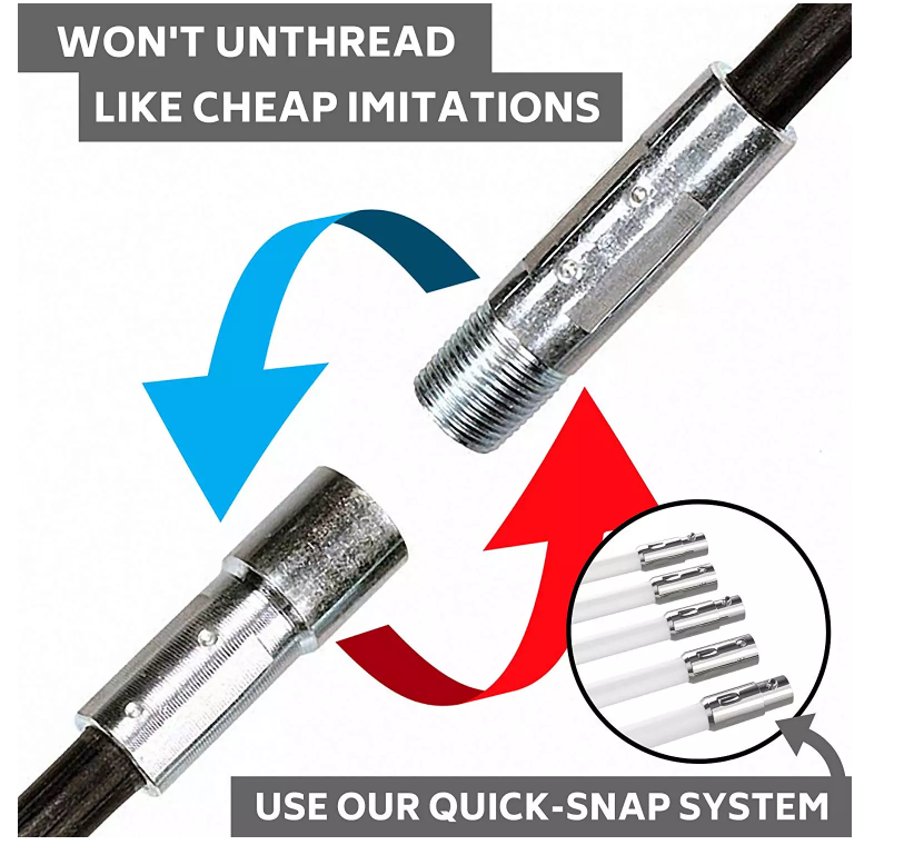 steel wire chimney brush with rod