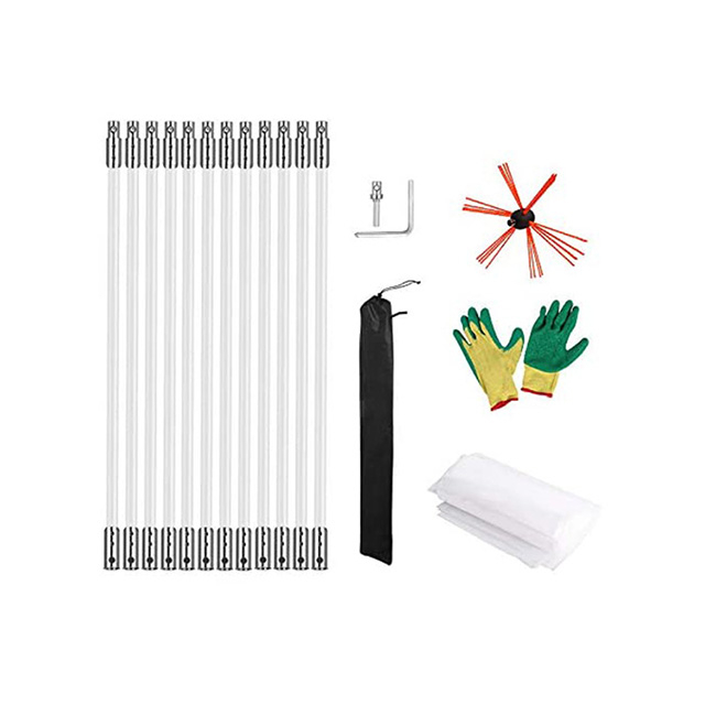 Can Be Connected To A Drill Chimney Sweep Kit for Flue Fireplace Dryer Cleaning