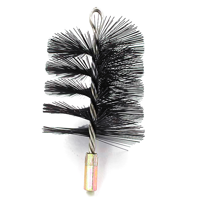 Wholesale custom double helix with loop nylon brush head for boiler pipe cleaning