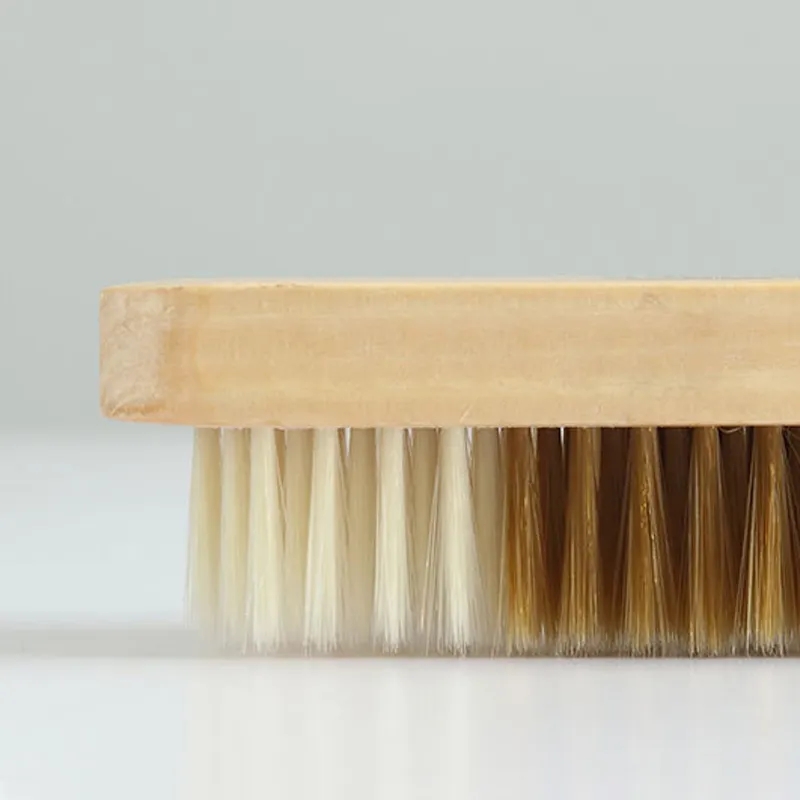 Eco friendly wooden handle cleaning brushes set natural bristle wood sofa clothes cleaning brush OEM