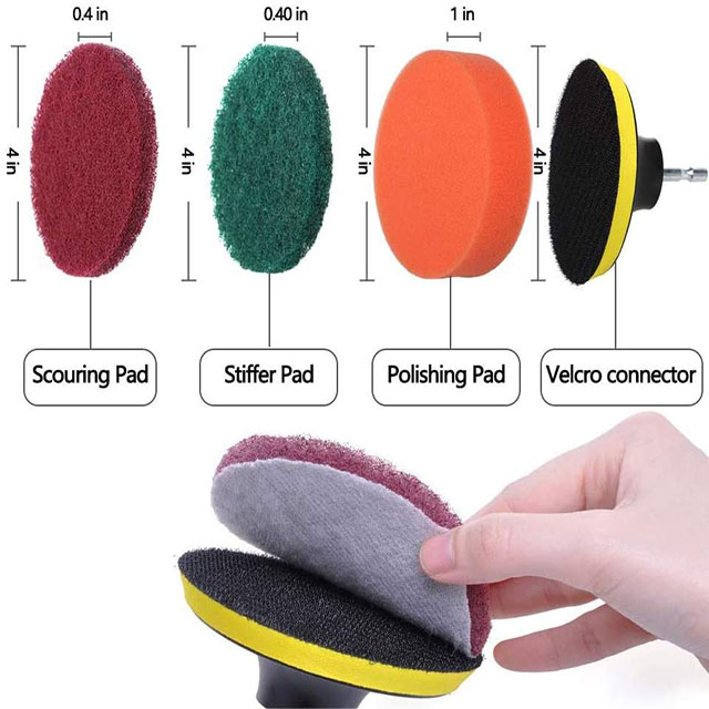 For Sale Use in Bathroom Surfaces Fireplace Wheel Electric Cleaning Drill Brush Kit