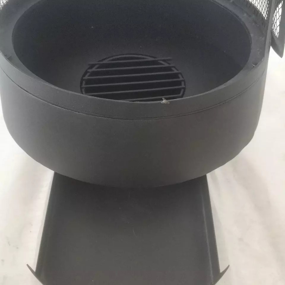 steel black wood fuel heating chimney