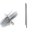Hot Selling Customizable Round Flat Wire Brush for House Chimney Boiler Spin Cleaning
