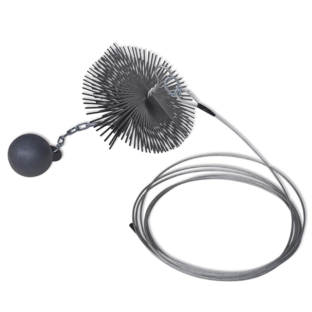 Factory Customized Fireplace Chimney Pipe Cleaning Kit with Iron Ball Cable Rod