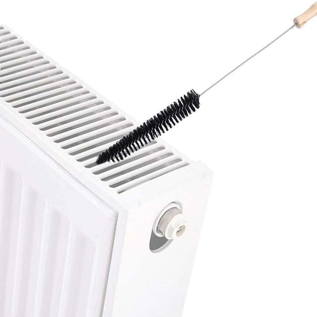Factory Wholesale Wooden Handle Black Nylon Chimney Cleaning Brush, Can Be Extended