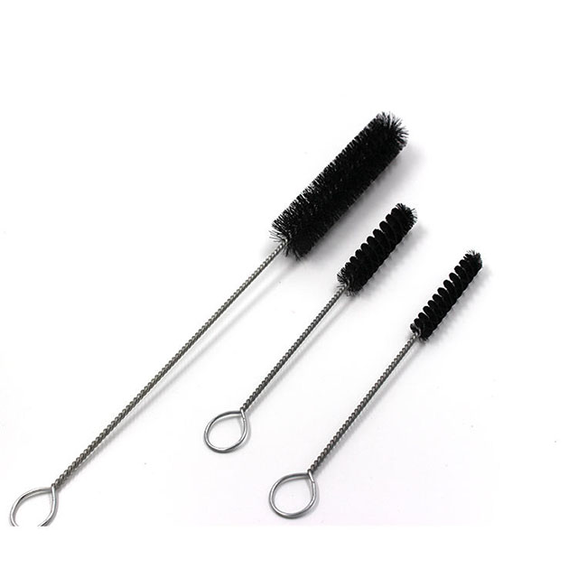 Factory Wholesale Black Nylon Fireplace Cleaning Tool Brush, Can Be Customized