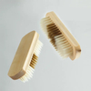 Eco friendly wooden handle cleaning brushes set natural bristle wood sofa clothes cleaning brush OEM