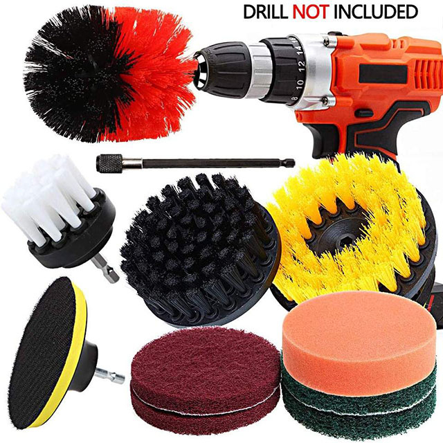 For Sale Use in Bathroom Surfaces Fireplace Wheel Electric Cleaning Drill Brush Kit