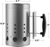 Charcoal Chimney Starter BBQ Grill Lighter Barbecue Fire Starter Grilling for BBQ Charcoal Grill Briquette Coal Fire Starter Chimney for Grills Outdoor Cooking Charcoal Can Accessories
