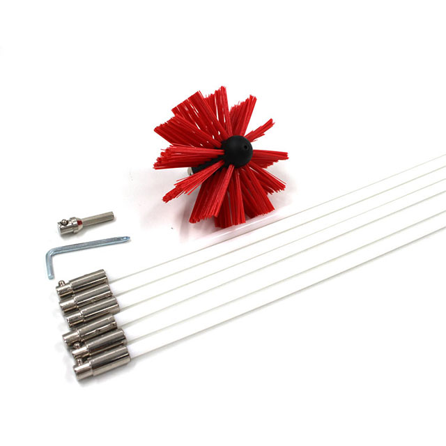 Hot Selling 16ft Power Drill Drive Spin Dryer Lint Cleaning Brush Kit Support Customization