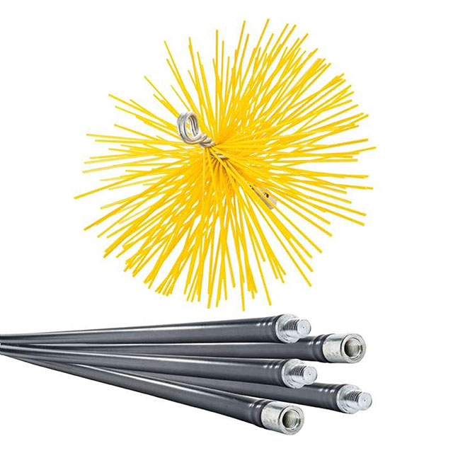 Best Selling Products PVC Brush Head PP Rod Kit for Cleaning Chimney Brush