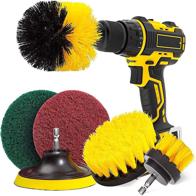 For Sale Use in Bathroom Surfaces Fireplace Wheel Electric Cleaning Drill Brush Kit