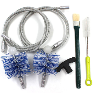 Wholesale Hot Sale 6m Pellet Boiler Pipe 80mm Nylon Chimney Sweeping Brush Kit