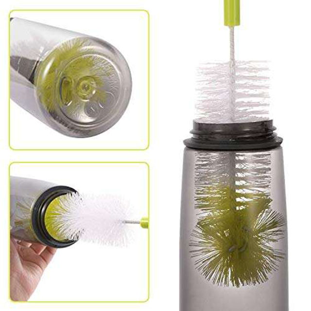 Customizable Green Extended Cup Brush Set for Cleaning Cups