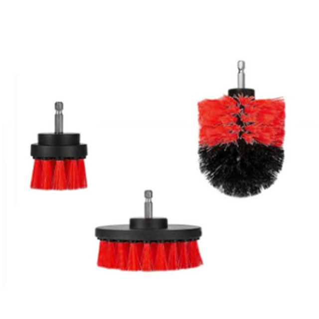 red drill brush