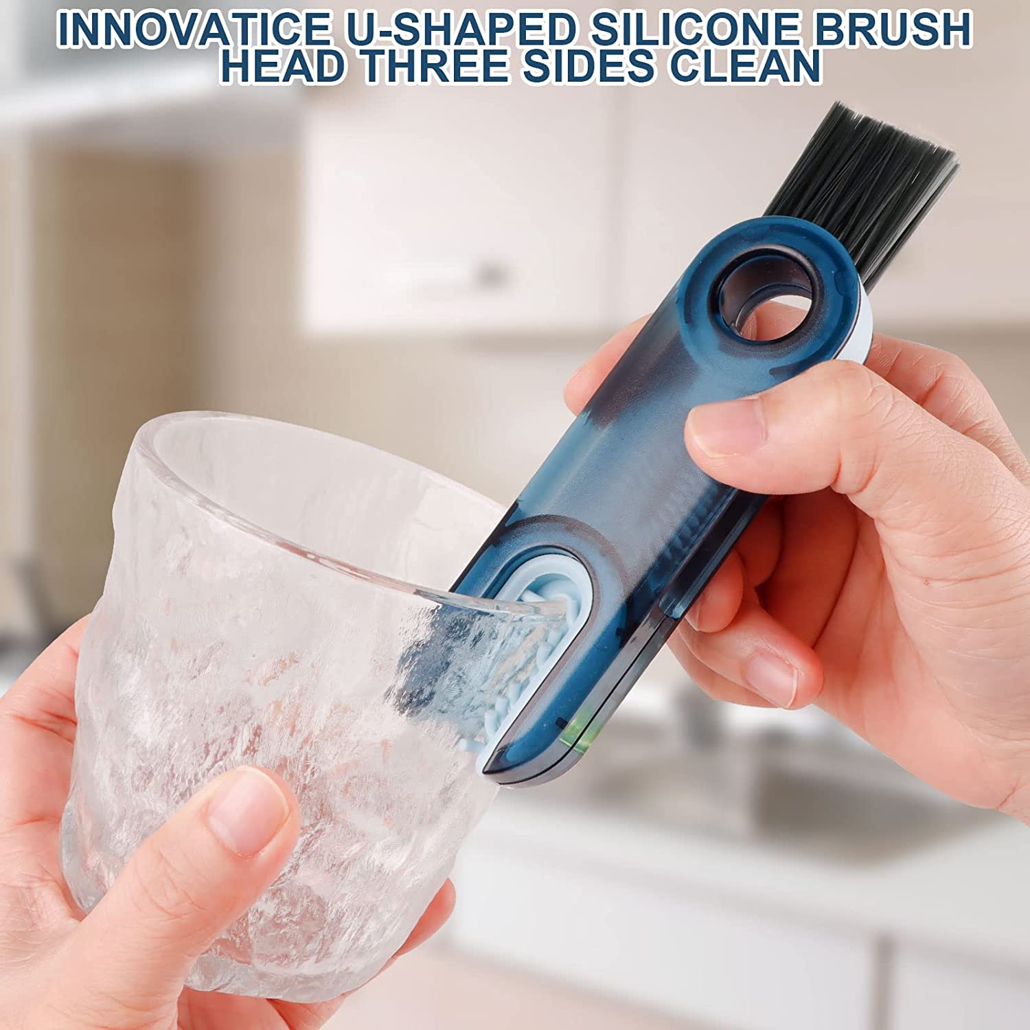 Bottle Cup Lid Detail Brush,Multi Functional Cleaning Brush, Multipurpose Bottle Gap Cleaner Brush Straw Cleaner Tools Mini Silicone Bottle Cup-Holder Cleaner,Multifunctional Cleaning Brush