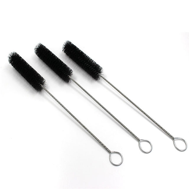 Factory Wholesale Black Nylon Fireplace Cleaning Tool Brush, Can Be Customized