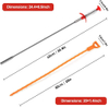 7 Pack Sewer Dredging Tools, 20 inch Hair Drain Clog Remover Drain Relief Auger Cleaning Tool