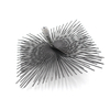 High Quality Flat Wire 1/4 Inch Stainless Steel Square Thread Chimney Cleaning Brush Supplier