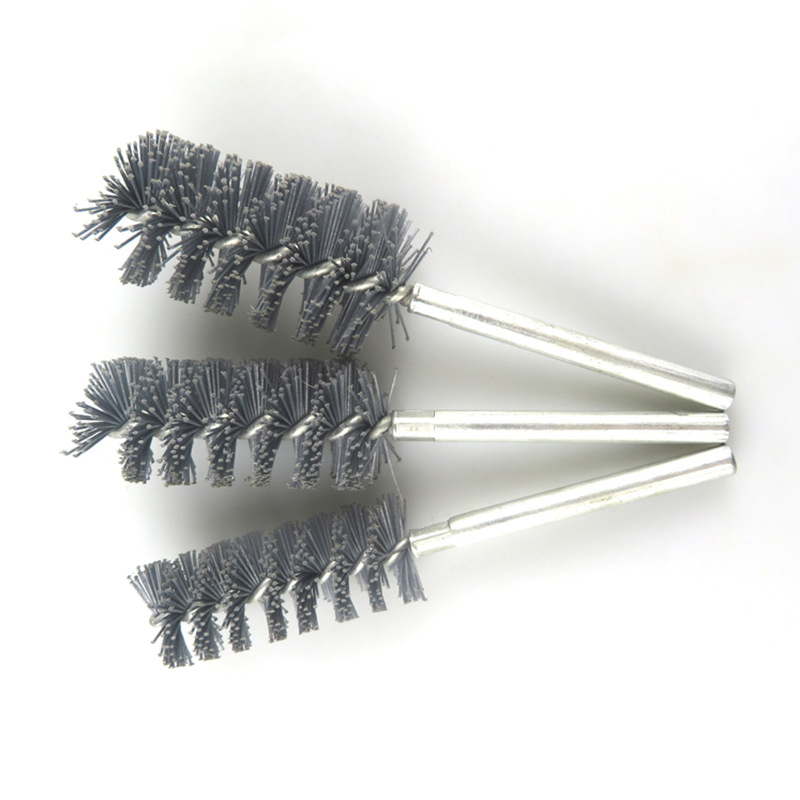 Steel Bristles, Double Stem Double Spiral Power Tube Brush