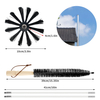 12 Feet Dryer Vent/Duct Brush Cleaning Kit, Lint Remover,Fireplace Chimney Brushes,Dryer Vent Cleaner Kit,Chimney Cleaning Brush Kit,1 Nylon Brush Heads, 6 Rods, Use with or Without a Power Drill