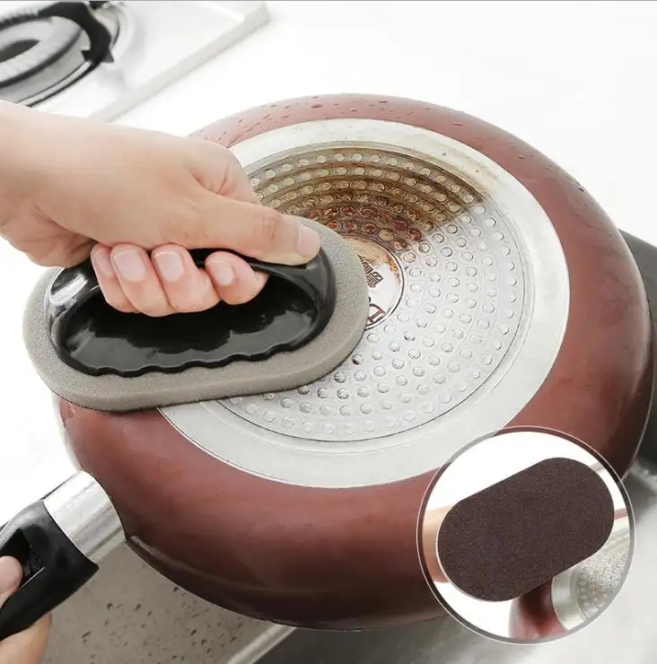 Rust Dull Polish Removal Sponge Brush Magical Strong Kitchen Dishwashing Household Tools Cleaning Brush