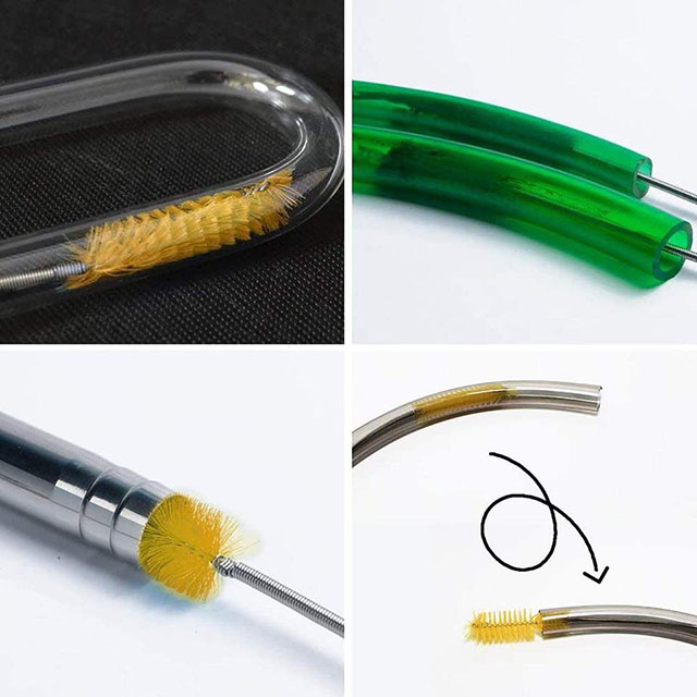 Strength Supply Chimney Nylon Pipe Cleaning Brush, Aquarium Pipe Dirt Cleaning Brush