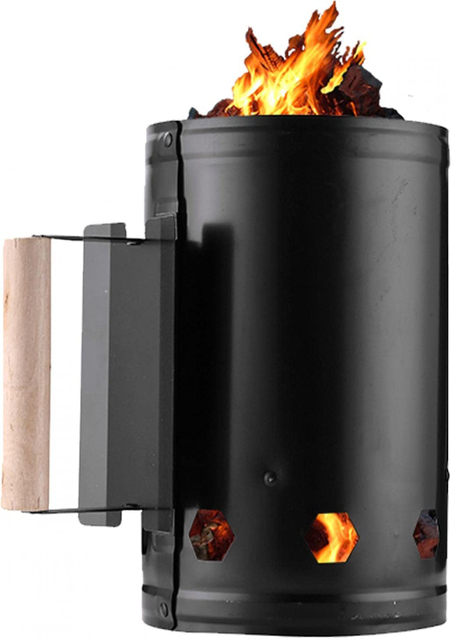 Charcoal Chimney Starter,Charcoal Lighter Chimney Quick Rapid Fire Briquette Starters Can Canister for Grilling Camping Accessories