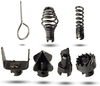 Drain Cleaner Combination Cutter Head Set Cutter Head for Dredging 7pcs 16mm Manganese Steel Drain Cleaner Machine Combination Cutter Head Set for Pipeline Dredging Machine